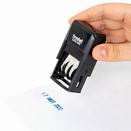 Датер-мини месяц буквами, оттиск 20 х 3,8 мм, синий, TRODAT 4810, корпус черный фото Датер-мини месяц буквами, оттиск 20 х 3,8 мм, синий, TRODAT 4810, корпус черный