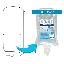Картридж с жидким мылом-пеной Keman 100105-1000 S4 1000 мл_Мега