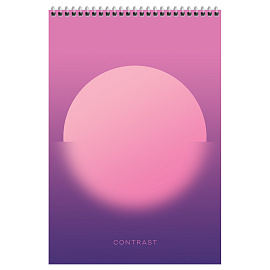 Блокнот А4 80л. на гребне BG "Mono circle", твердая подложка фото Блокнот А4 80л. на гребне BG "Mono circle", твердая подложка