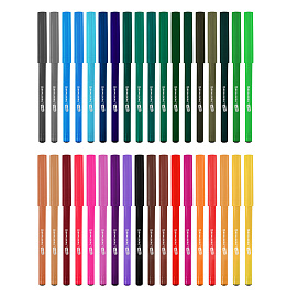 Фломастеры BRAUBERG KIDS КЛАССИЧЕСКИЕ 36 цветов, вентилируемый колпачок, ПВХ-упаковка, 152603