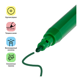 Фломастеры ArtSpace "Модницы", 12цв., смываемые, картон, европодвес