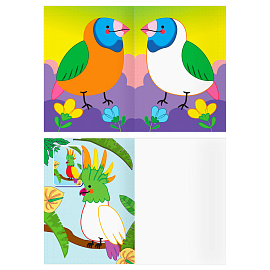 Раскраска пальчиковая с цв. фоном А5, 8 стр., ТРИ СОВЫ "Рисую пальчиками. Выпуск 1