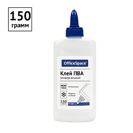 Клей ПВА OfficeSpace, 150г, с дозатором, дисплей бокc фото Клей ПВА OfficeSpace, 150г, с дозатором, дисплей бокc