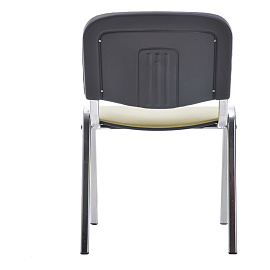 Стул Helmi HL-F01 "Изо", каркас хром, обивка кожзам бежевый