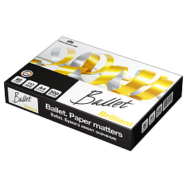 Бумага офисная Ballet Brilliant А4 82 г/кв.м марка A 165 CIE (500 листов) фото Бумага офисная Ballet Brilliant А4 82 г/кв.м марка A 165 CIE (500 листов)