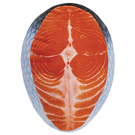 Игрушка мягкая "СТЕЙК ЛОСОСЯ", ткань вельбоа, 32х22 см, WOOZOO (ВУЗУ), 666981