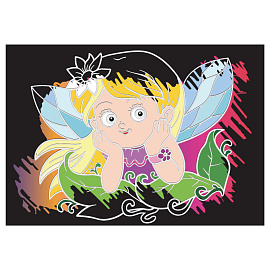 Гравюра Мульти-Пульти "Феи", А5, разноцветная основа, пакет с европодвесом фото Гравюра Мульти-Пульти "Феи", А5, разноцветная основа, пакет с европодвесом