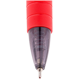 Ручка шариковая автоматическая Berlingo "Classic Pro" красная, 0,7мм, грип