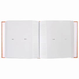 Фотоальбом BRAUBERG "Персик" на 200 фото 10х15 см, ткань, персиковый, 391190