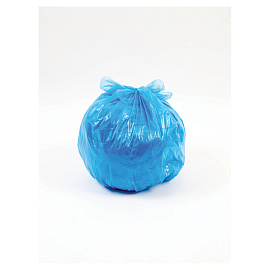 Мешки для мусора, 35 л, с ушками, синие, рулон 30 шт., ПНД, 10,5 мкм, 50х64 см, PACLAN "Multitop