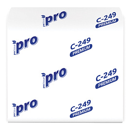 Бумага туалетная листовая Protissue T3 2-слойная белый 40 пачек по 250 листов (С249)