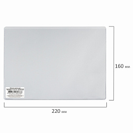 Обложка-карман для медицинского полиса, 220х160 мм, ПВХ 300 мкм, прозрачная, ДПС, 3151.300