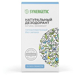 Дезодорант 50 мл, SYNERGETIC "Без запаха", роликовый, натуральный, 300015