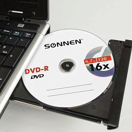 Диск DVD-R SONNEN 4,7 Gb 16x Bulk (термоусадка без шпиля), КОМПЛЕКТ 50 шт., 512574