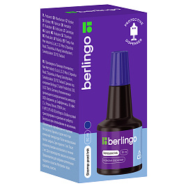 Штемпельная краска Berlingo, 30мл, синяя фото Штемпельная краска Berlingo, 30мл, синяя