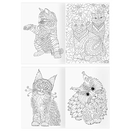 Раскраска А4, 16 стр., ТРИ СОВЫ "Антистресс. Мир кошек
