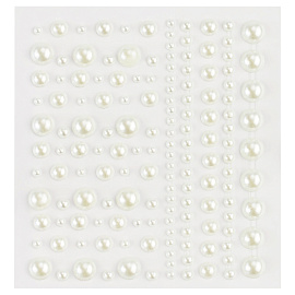Наклейки-стразы MESHU "Pearls", 16*10,5см