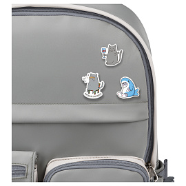 Набор акриловых значков MESHU "Gray cats", прямая УФ-печать, 3шт. фото Набор акриловых значков MESHU "Gray cats", прямая УФ-печать, 3шт.