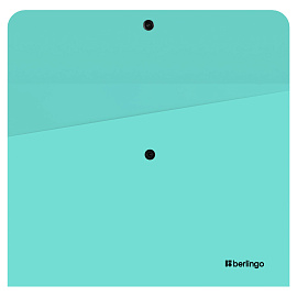 Папка-конверт на кнопке Berlingo "Instinct" А4, 330мкм, мятный