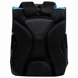 Ранец ПИФАГОР BASIC, 1 отделение, 3 кармана, эргономичная спинка, "Angry shark", 35х28х18 см, 272044