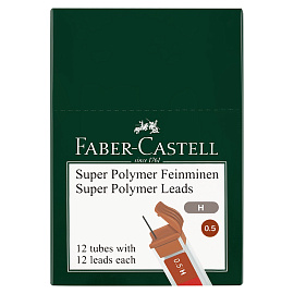 Грифели для механических карандашей Faber-Castell "Polymer", 12шт., 0,5мм, H фото Грифели для механических карандашей Faber-Castell "Polymer", 12шт., 0,5мм, H