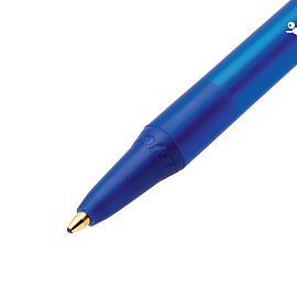 Ручка шариковая автоматическая Bic Round Stic Clic синяя (толщина линии 0.32 мм)