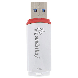 Флеш-память USB 2.0 4 ГБ Smartbuy Crown (SB4GBCRW-W)