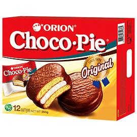 Пирожное Orion Choco Pie 360 г (12 штук в упаковке)