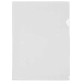 Папка-уголок жесткая А4 BRAUBERG UNIVERSAL, прозрачная, 0,15 мм, 273049