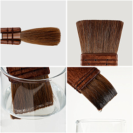 Кисть-хейк художественная Гамма, коза микс, №40, короткая ручка