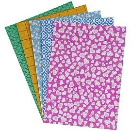 Картон цветной А4, ArtSpace, 5л., 5цв., блестящий, с рисунком, в пакете