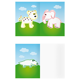 Раскраска с цв. фоном А5, 8 стр., ТРИ СОВЫ "Для малышей. Выпуск 2