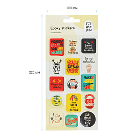 Наклейки гелевые MESHU "Motivation", 10*22см, 15 наклеек, инд. уп., европодвес фото Наклейки гелевые MESHU "Motivation", 10*22см, 15 наклеек, инд. уп., европодвес