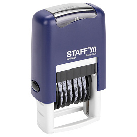 Нумератор 6-разрядный STAFF, оттиск 22х4 мм, "Printer 7836", 237434 фото Нумератор 6-разрядный STAFF, оттиск 22х4 мм, "Printer 7836", 237434