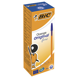 Ручка шариковая неавтоматическая Bic Orange синяя (толщина линии 0.3 мм)