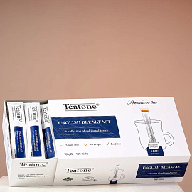 Чай черный Teatone English Breakfast 100 стиков фото Чай черный Teatone English Breakfast 100 стиков