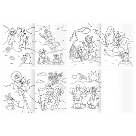 Раскраска А4, 16 стр., ТРИ СОВЫ "Для девочек