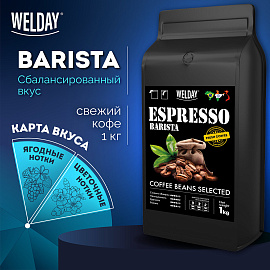 Кофе в зернах WELDAY (ВЭЛДЭЙ) "ESPRESSO Premium" 1 кг, 623438, УТ000015165