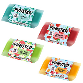 Ластик ароматизированный FUNSTER (ФАНСТЕР) "SWEET", 54х23х10 мм, скошенный, картонный держатель, экологичный ПВХ, ассорти, 272727