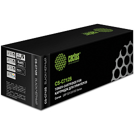 Картридж лазерный Cactus CS-C712S 712 для Canon чёрный совместимый
