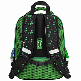 Ранец BRAUBERG FIT, 2 отделения, "Night warrior", 38х27х14 см, 272023