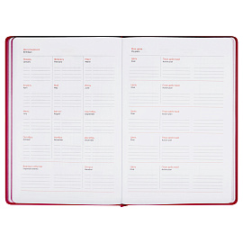 Еженедельник недатированный, B5, 64л., твердый переплет, кожзам, BG "Vienna.Fuchsia", фуксия