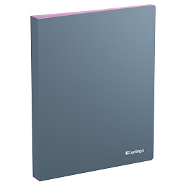 Папка с 60 вкладышами Berlingo "Soft Touch Pro", 30мм, 700мкм, с внутр. карманом, софт-тач, ассорти