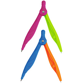 Циркуль Berlingo "Supertwist" пластиковый, 120мм, безопасная игла, блистер фото Циркуль Berlingo "Supertwist" пластиковый, 120мм, безопасная игла, блистер