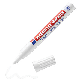 Маркер промышленный перманентный Edding на водной основе для межплиточных швов (кафель) белый 2-4 мм (E-8200)