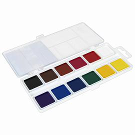 Краски акварельные Гамма Классическая медовые 12 цветов