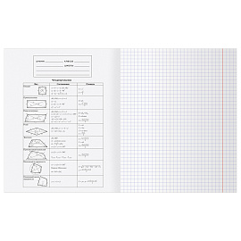 Тетрадь предметная 48л. BG "Перфокарта" - Геометрия, пластиковая обложка