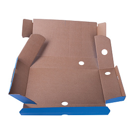 Короб архивный с клапаном OfficeSpace, микрогофрокартон, 75мм, синий, до 700л. фото Короб архивный с клапаном OfficeSpace, микрогофрокартон, 75мм, синий, до 700л.