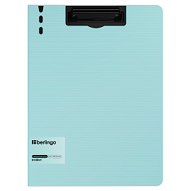 Папка-планшет с зажимом Berlingo "Instinct" А4, пластик (полифом), аквамарин/черный фото Папка-планшет с зажимом Berlingo "Instinct" А4, пластик (полифом), аквамарин/черный