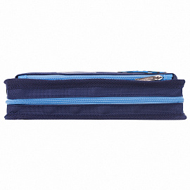 Пенал мягкий ЮНЛАНДИЯ, 2 отделения, полиэстер, "Joystick", синий, 21х6х9 см, 270274